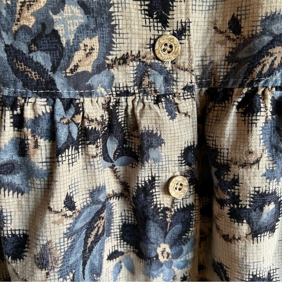 Willowbend Cream Dress with Navy Floral Print - Picture 5 of 9